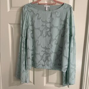 Leith Mint Green Floral Blouse